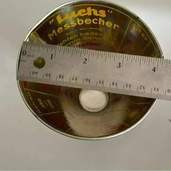 Vintage German Lynx tin cone shaped measuring cup - Picture 7 of 7